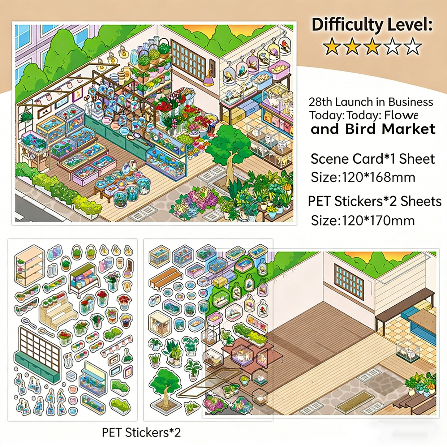 Infeelme's 28th play of DIY 3D Scene Stickers in open today, high difficulty 3D cabin miniature scene stickers#109