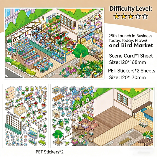 Infeelme's 28th play of DIY 3D Scene Stickers in open today, high difficulty 3D cabin miniature scene stickers#109