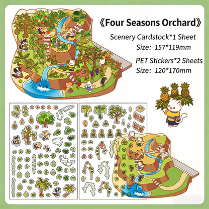 Infeelme's third play of DIY 3D Scene Stickers in open today, Landscaping Sticker 3.0 Miniature Scene Sticker Large#120