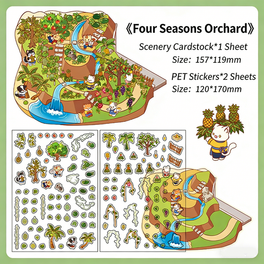 Infeelme's third play of DIY 3D Scene Stickers in open today, Landscaping Sticker 3.0 Miniature Scene Sticker Large#120