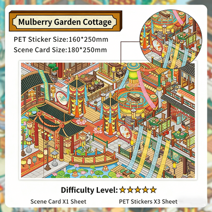 Infeelme's 34th play of DIY 3D Scene Stickers  in open today,34.0 Miniature Scene Stickers, Large Size#113