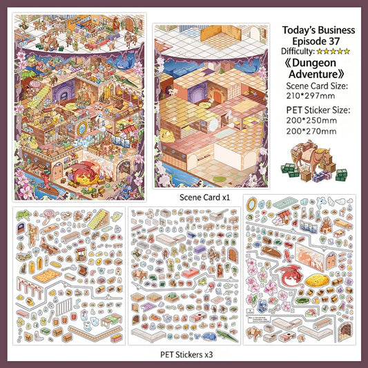 Infeelme's 22nd play of landscape stickers in open today, Scene Miniature Landscaping Stickers Oracle Realm#156