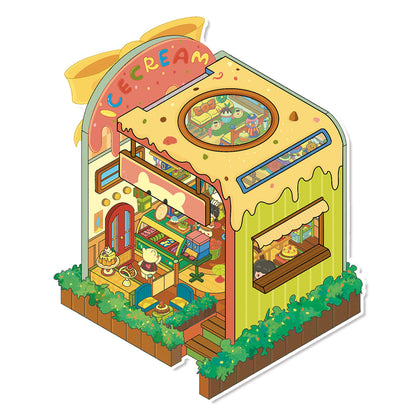 Senyou DIY 3D Scenes Stickers Large Version 19.0 Dessert House Flip Series #267
