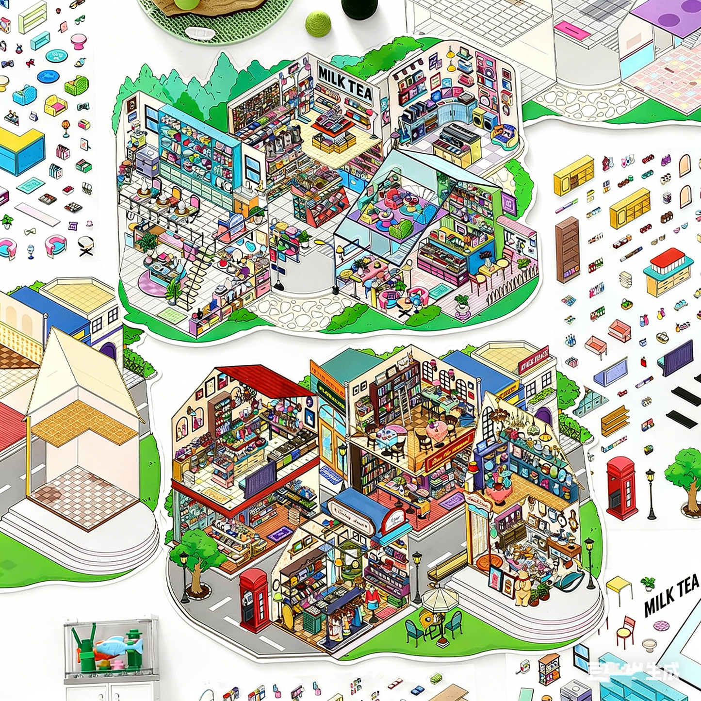 infeelme Magic Town | Large Advanced City Scene Adult Stress Relief Collage # 80
