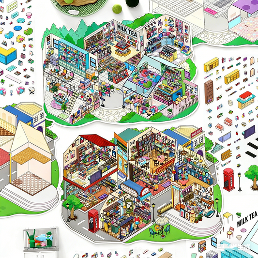 infeelme Magic Town | Large Advanced City Scene Adult Stress Relief Collage # 80