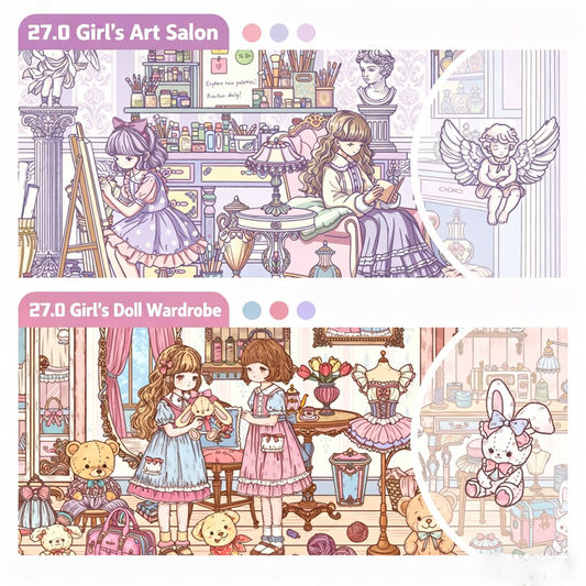 Paper space 27.0-mini6 special oil DIY 3D Scene Stickers extra large version #183