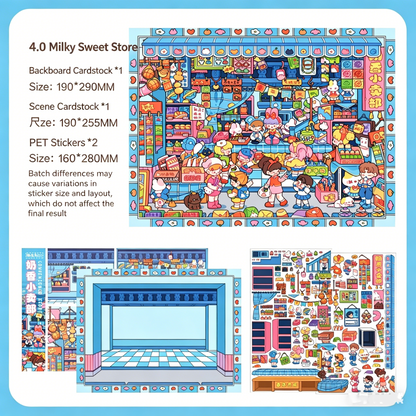 Paper space 3.0-4.0 DIY 3D Scene Stickers large version #182
