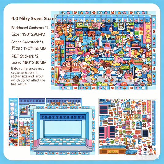 Paper space 3.0-4.0 DIY 3D Scene Stickers large version #182