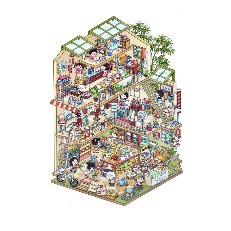 Senyou DIY 3D Scenes Stickers Extra Large Version 2.0 3D House Stickers #304