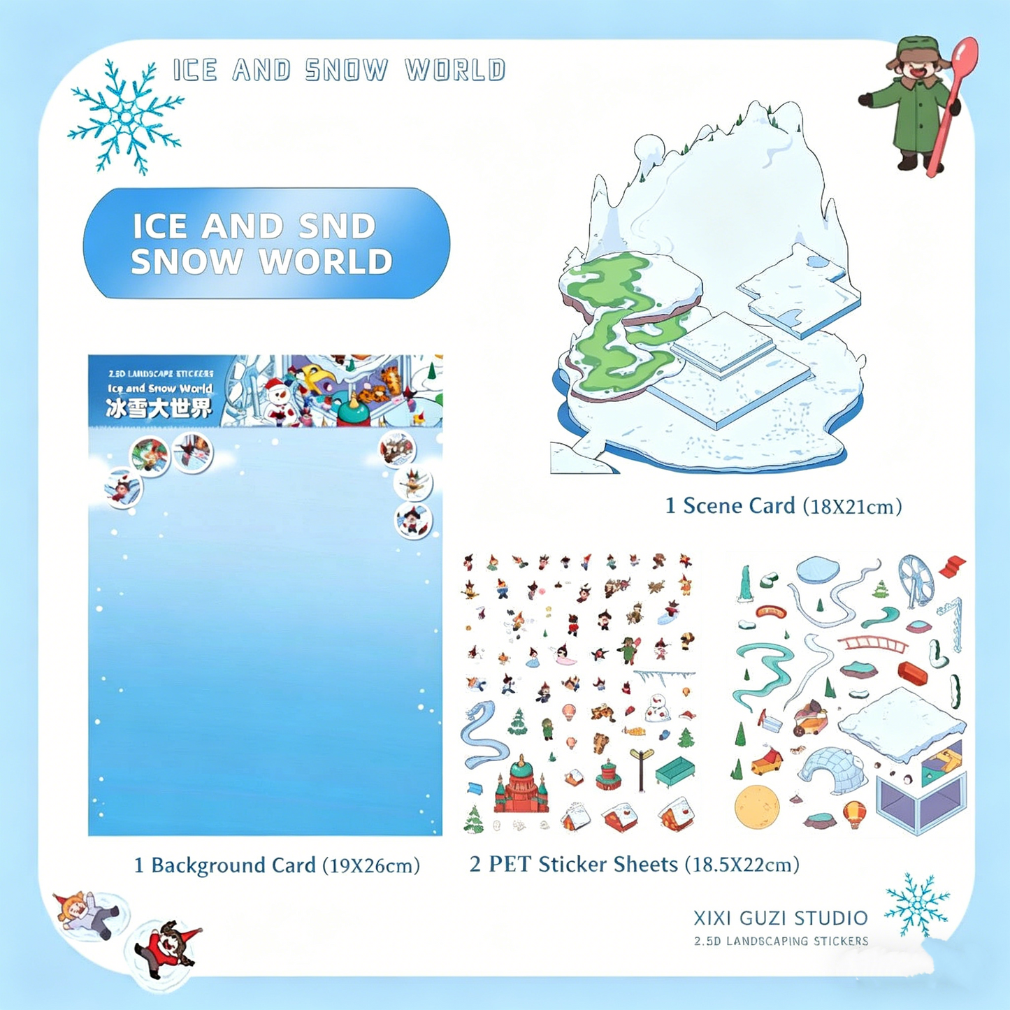 White eggplant [Ice and Snow World] original landscaping sticker #193