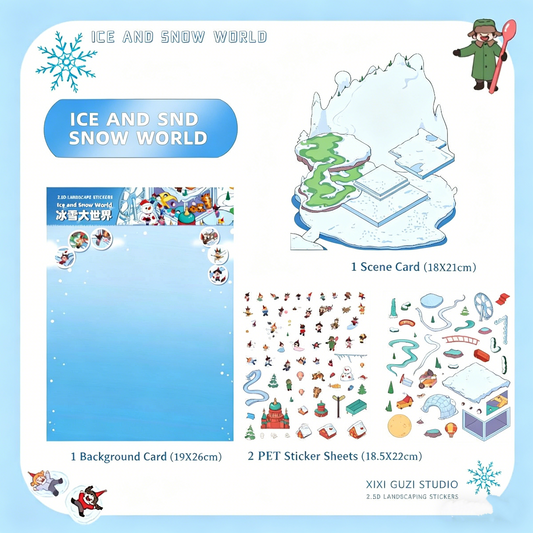 White eggplant [Ice and Snow World] original landscaping sticker #193