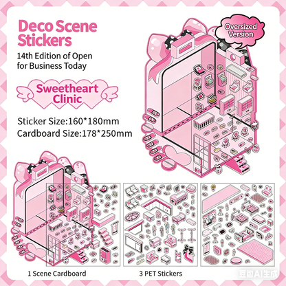 Infeelme's 14th play of DIY 3D Scene Stickers in open today,  Miniature Scene Stereoscopic Cabin Large#145
