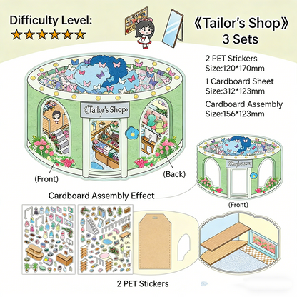 Infeelme's 18th play of DIY 3D Scene Stickers in open today,  landscaping sticker is cute DIY miniature scene sticker#136