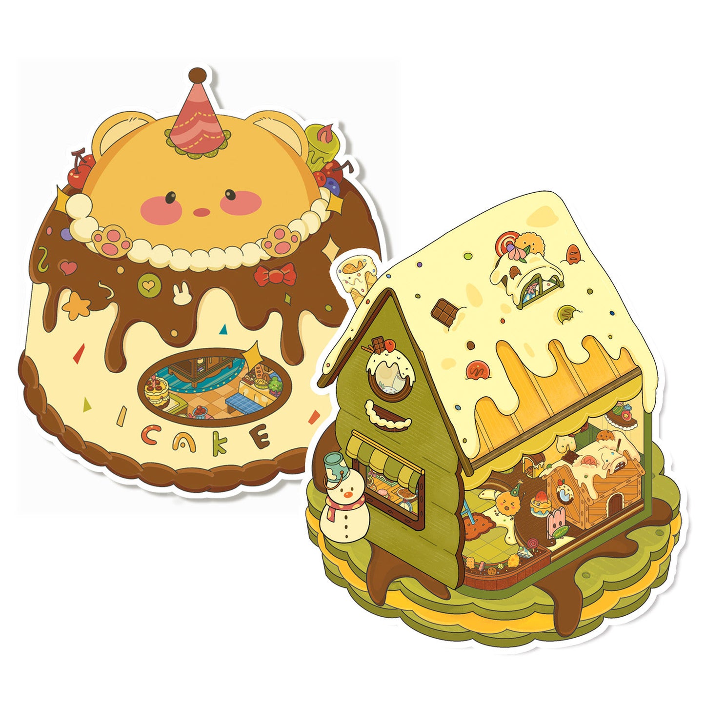 Senyou DIY 3D Scenes Stickers Large version 23.0 clamshell series #274