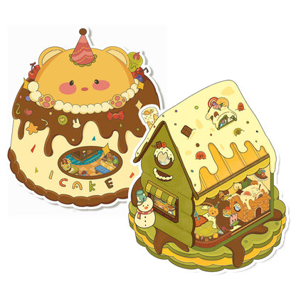 Senyou DIY 3D Scenes Stickers Large version 23.0 clamshell series #274