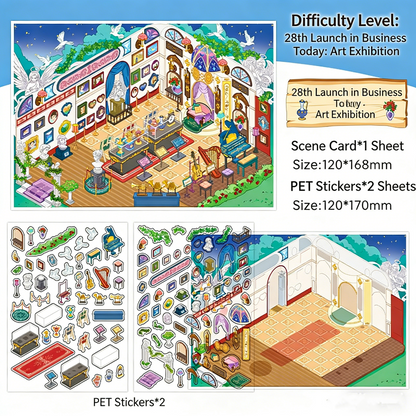 Infeelme's 28th play of DIY 3D Scene Stickers in open today, high difficulty 3D cabin miniature scene stickers#109