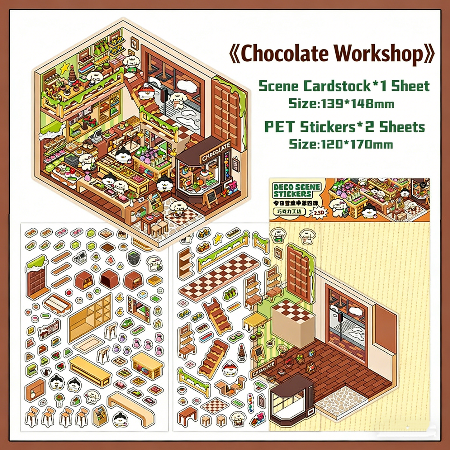Infeelme's fourth play of DIY 3D Scene Stickers  in open today,4.0 Miniature Scene Stickers, Large Size#112