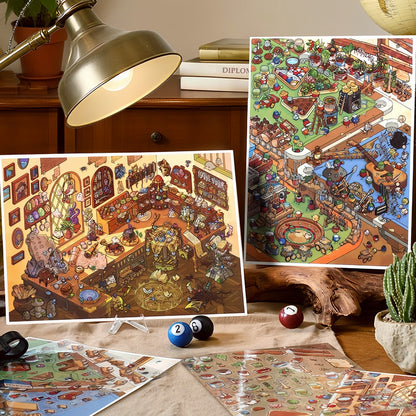 Infeelme's twelfth play of DIY 3D Scene Stickers in open today, my cabin large miniature scene decompression sticker#126