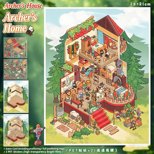 YiLan DIY 3D Scene Stickers 121.0 High Difficulty Miniature Scene Stickers #311