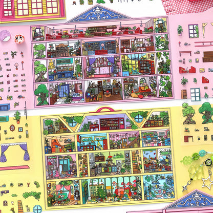 Infeelme's 20th play of DIY 3D Scene Stickers in open today, landscaping sticker grid oversized version of high-difficulty scene stickers#143