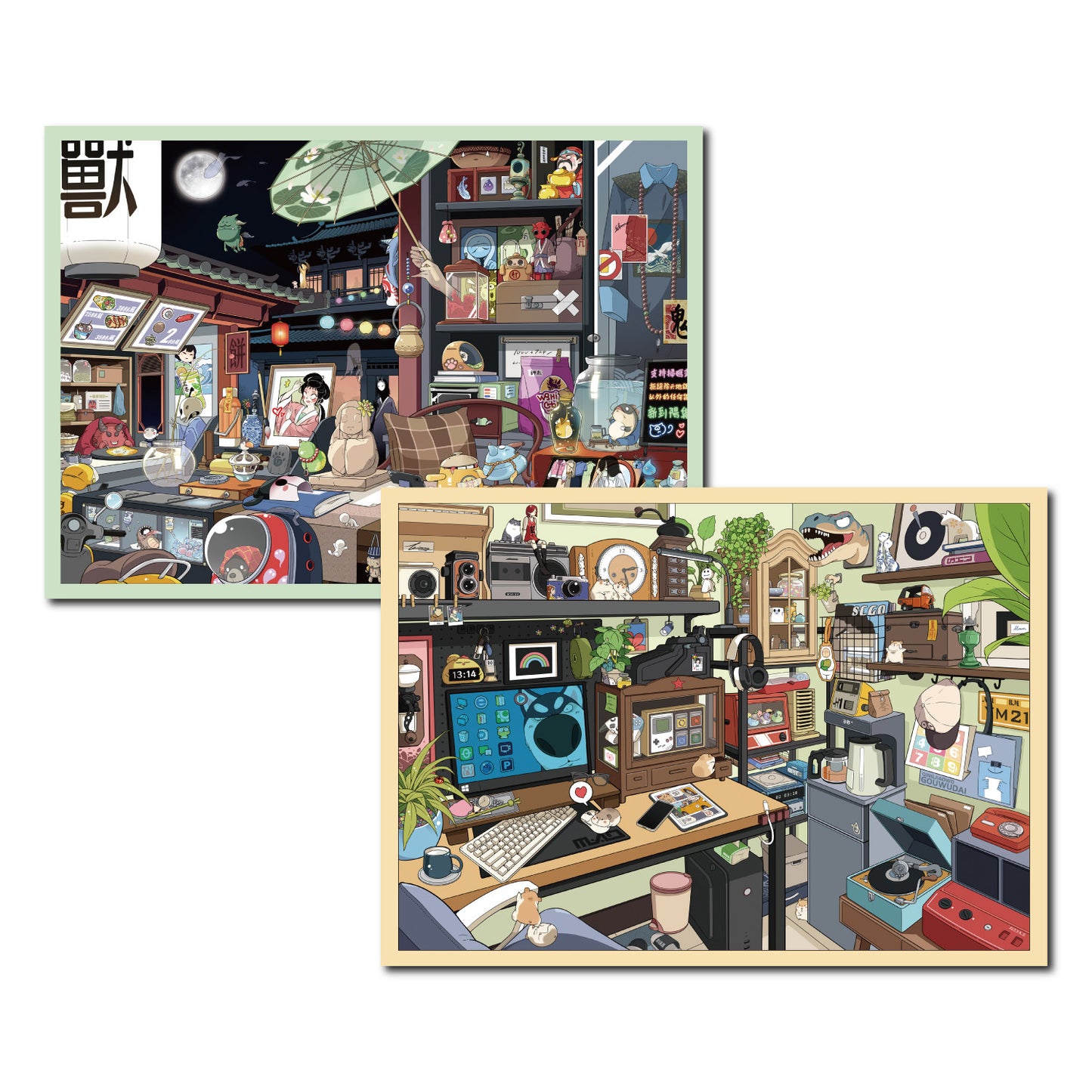 Senyou DIY 3D Scenes Stickers Large version 31.0 micro-horror series #295