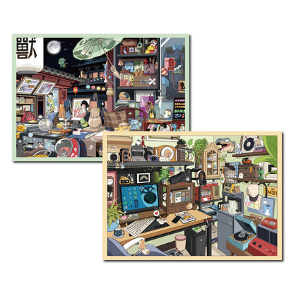 Senyou DIY 3D Scenes Stickers Large version 31.0 micro-horror series #295