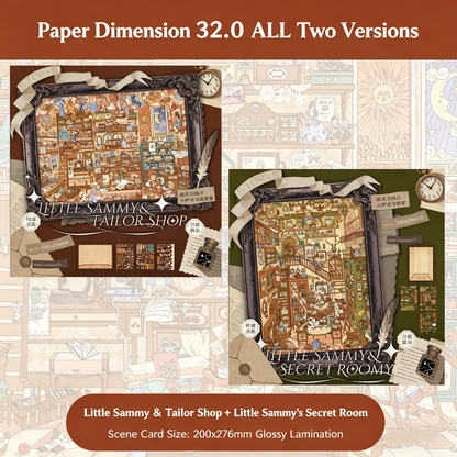 Paper space 31.0-32 Special Oil DIY 3D Scene Stickers Extra Large Edition#180