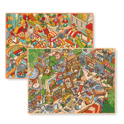 Senyou DIY 3D Scenes Stickers Large Version 36.0 building block town #273