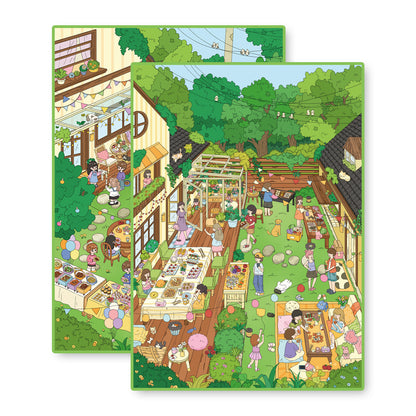 Senyou DIY 3D Scenes Stickers Large version 37.0 garden party series #266
