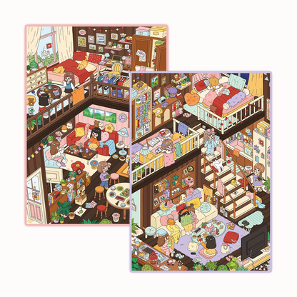 Senyou DIY 3D Scenes Stickers Large Version 38.0 Little Girl Loft Series #270