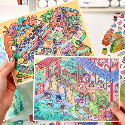 YiLan DIY 3D Scene Stickers 40.0 Extra large landscaping sticker #220