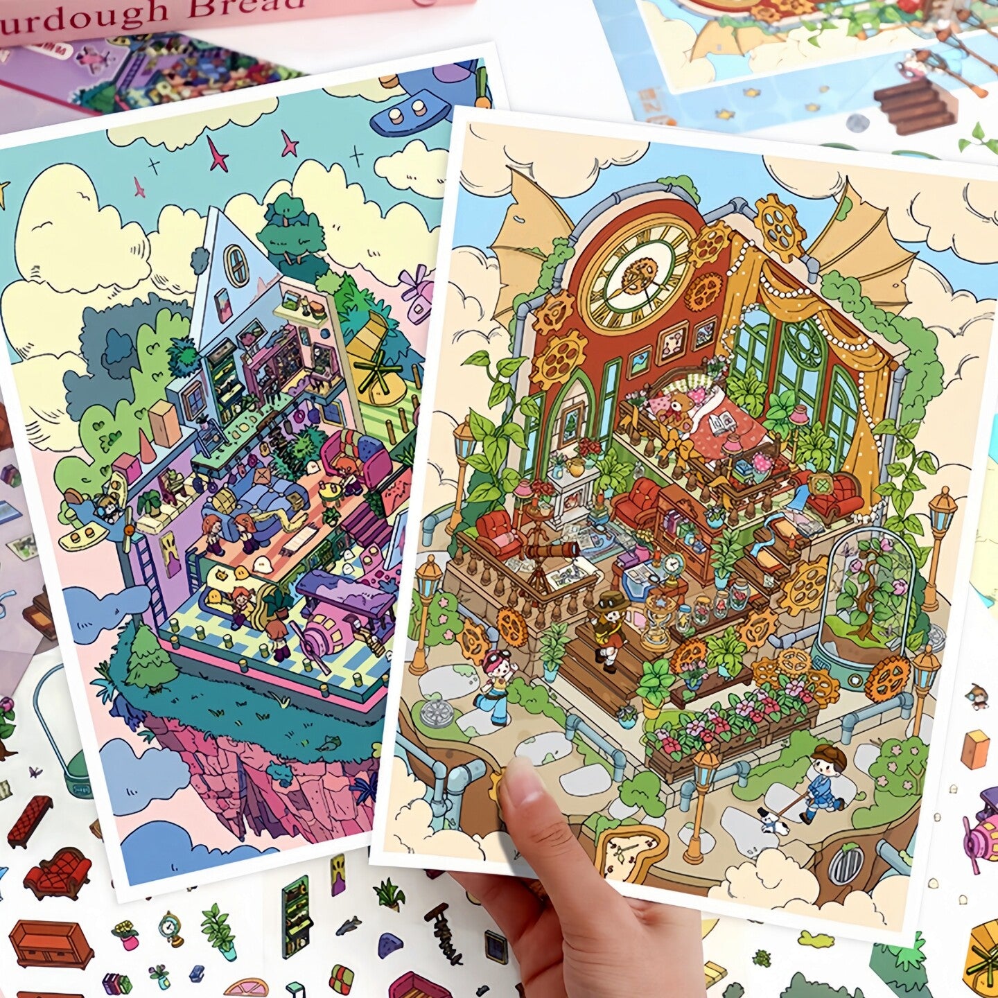 YiLan DIY 3D Scene Stickers 69.0 Large #230