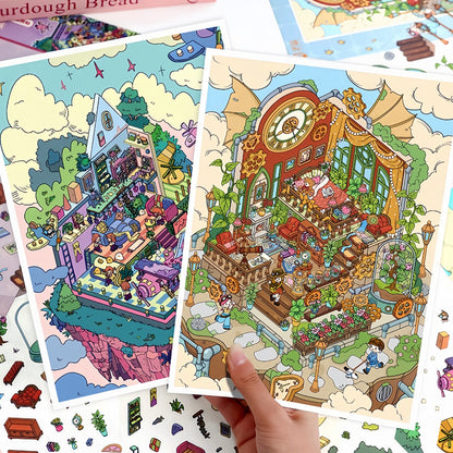 YiLan DIY 3D Scene Stickers 69.0 Large #230