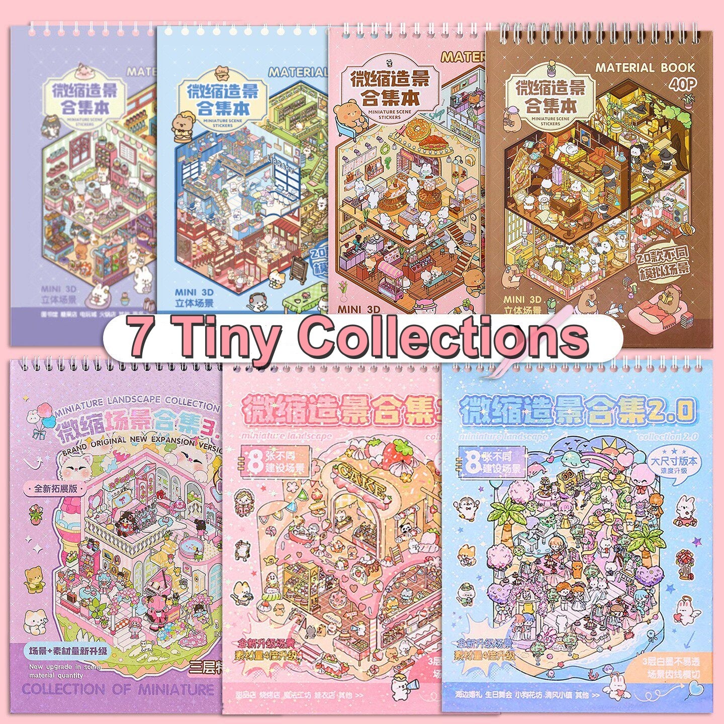 Scene Sticker Collection Book | 3D House Gift for Girls # 71