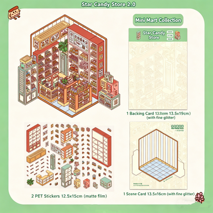 White eggplant [Star Candy House Series 2.0] DIY 3D Scene Stickers #202