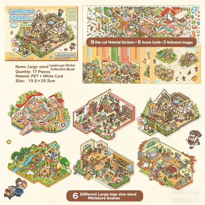 YiLan DIY 3D Scene Stickers 2.0 Miniature Scene Collection Book #329