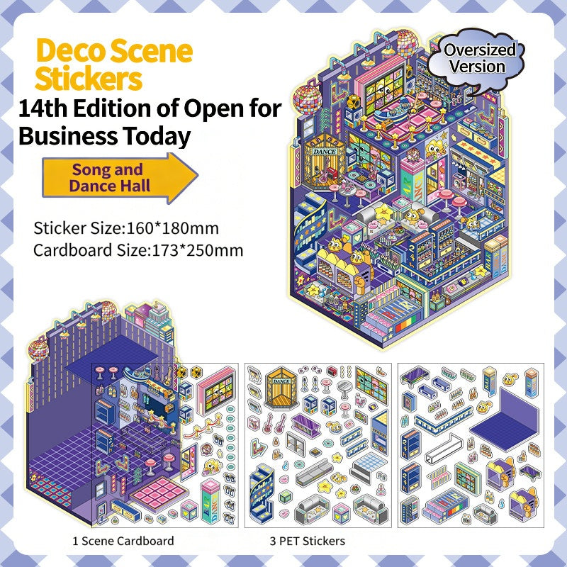 Infeelme's 14th play of DIY 3D Scene Stickers in open today,  Miniature Scene Stereoscopic Cabin Large#145