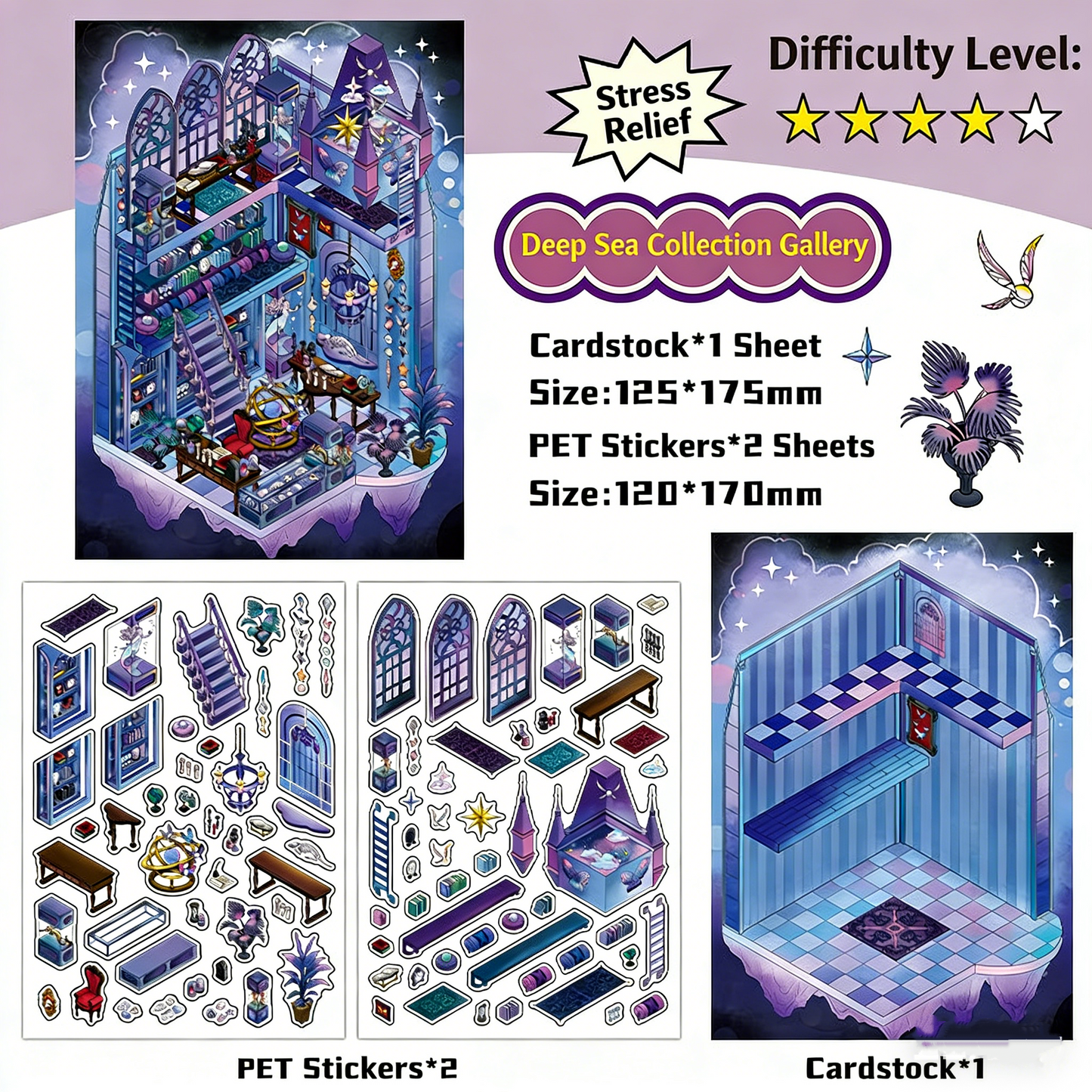Infeelme's 16th play of DIY 3D Scene Stickers  in open today, cute DIY handmade miniature scenes#115