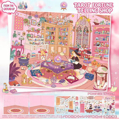 YiLan DIY 3D Scenes Stickers 148.0 Cozy Healing Cottage Series #306
