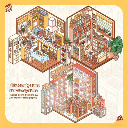 White eggplant [Star Candy House Series 2.0] DIY 3D Scene Stickers #202