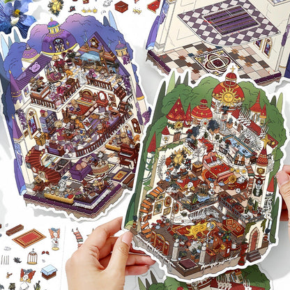 Infeelme's 22nd play of DIY 3D Scene Stickers in open today, Scene Miniature Landscaping Stickers Oracle Realm#156
