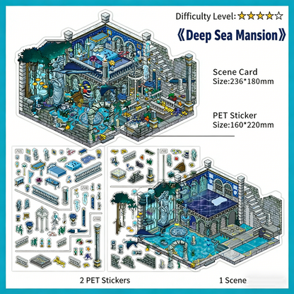 Infeelme's 23rd play of DIY 3D Scene Stickers in open today, Large My Cabin 23.0 scene Pixel Wind Sticker#127