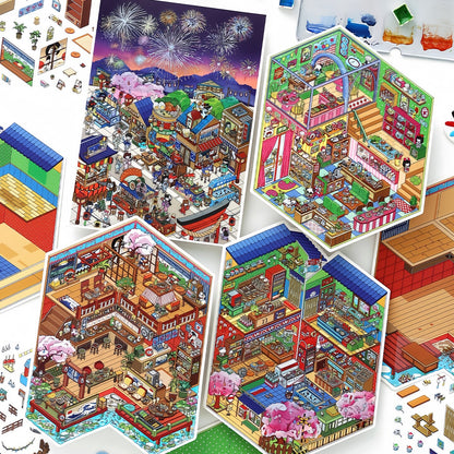 Infeelme's 23rd play of DIY 3D Scene Stickers in open today, Ancient Miniature Scene Sticker Large#128