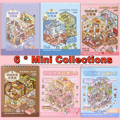 Scene Sticker Collection Book | 3D House Gift for Girls # 71