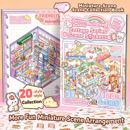 Capybara DIY 3D Scene Stickers Collection Book Large Miniature Scene #258