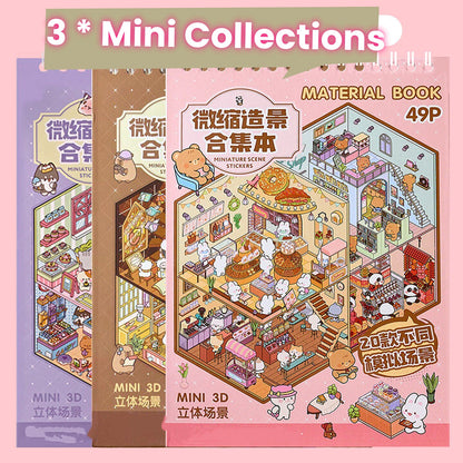 Scene Sticker Collection Book | 3D House Gift for Girls # 71