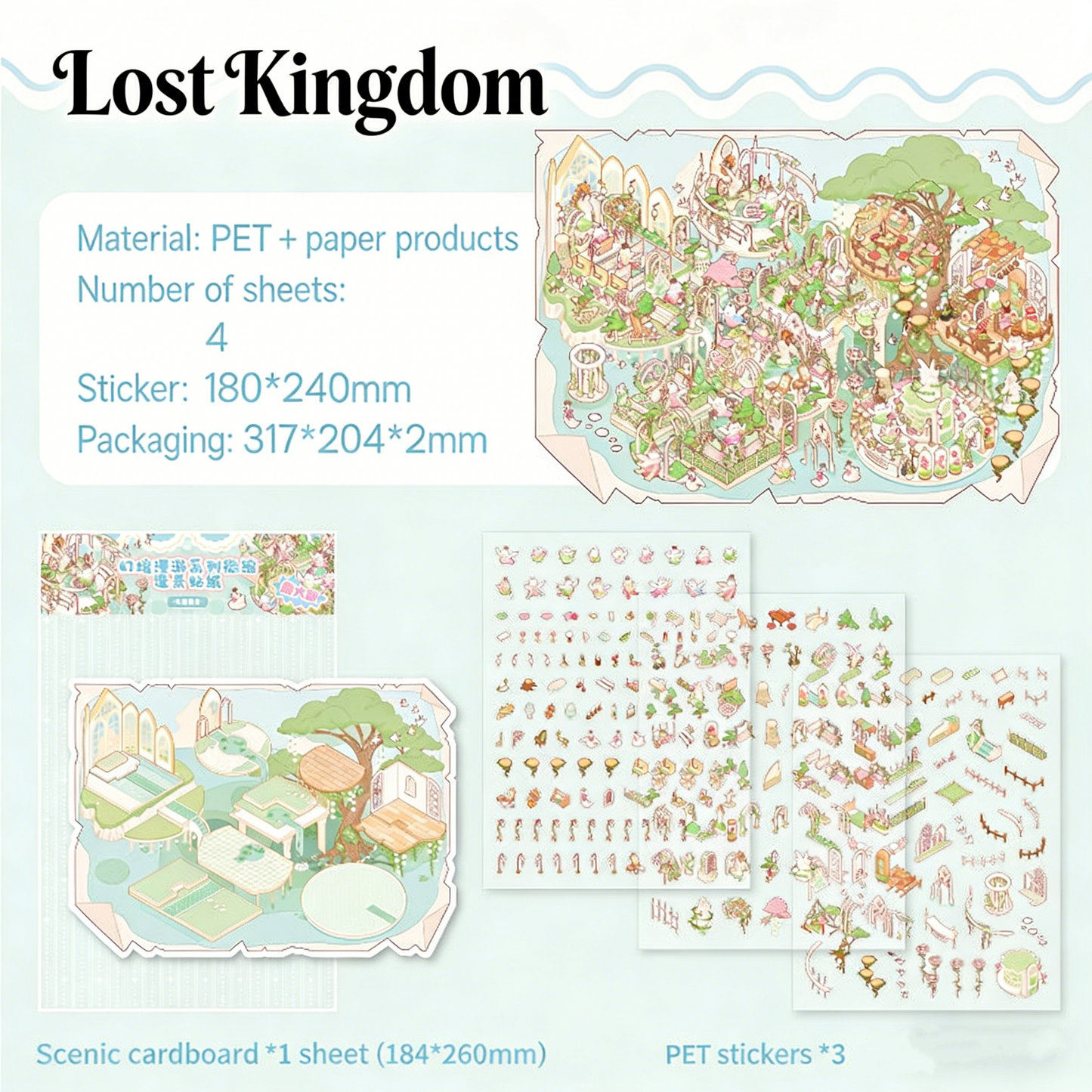 Meow Leisure Day | Large 3D Stereoscopic House DIY Stress Relief Stickers # 72