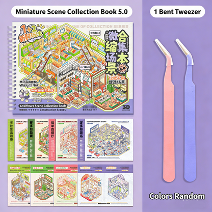 TELADO DIY 3D Scene Stickers Collection This Set Landscaping Stickers Hand Account Stickers Scene Stickers 3D Miniature Cabin Girls Children Educational Toys DIY Hand Account Stickers Decoration Creative Stickers#83
