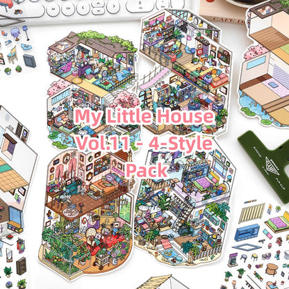 Luxury Large Scene Stickers | 3D 2-Layer Stackable House DIY # 70