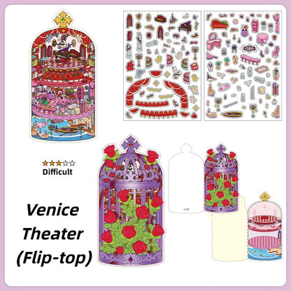 Luxury Large Scene Stickers | 3D 2-Layer Stackable House DIY # 70
